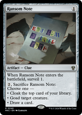 Ransom Note - Magic: The Gathering - MoxLand